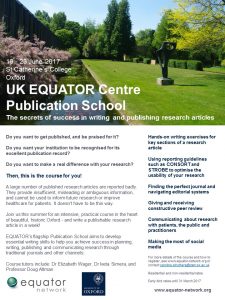 Flyer for UK EQUATOR Centre Publication School